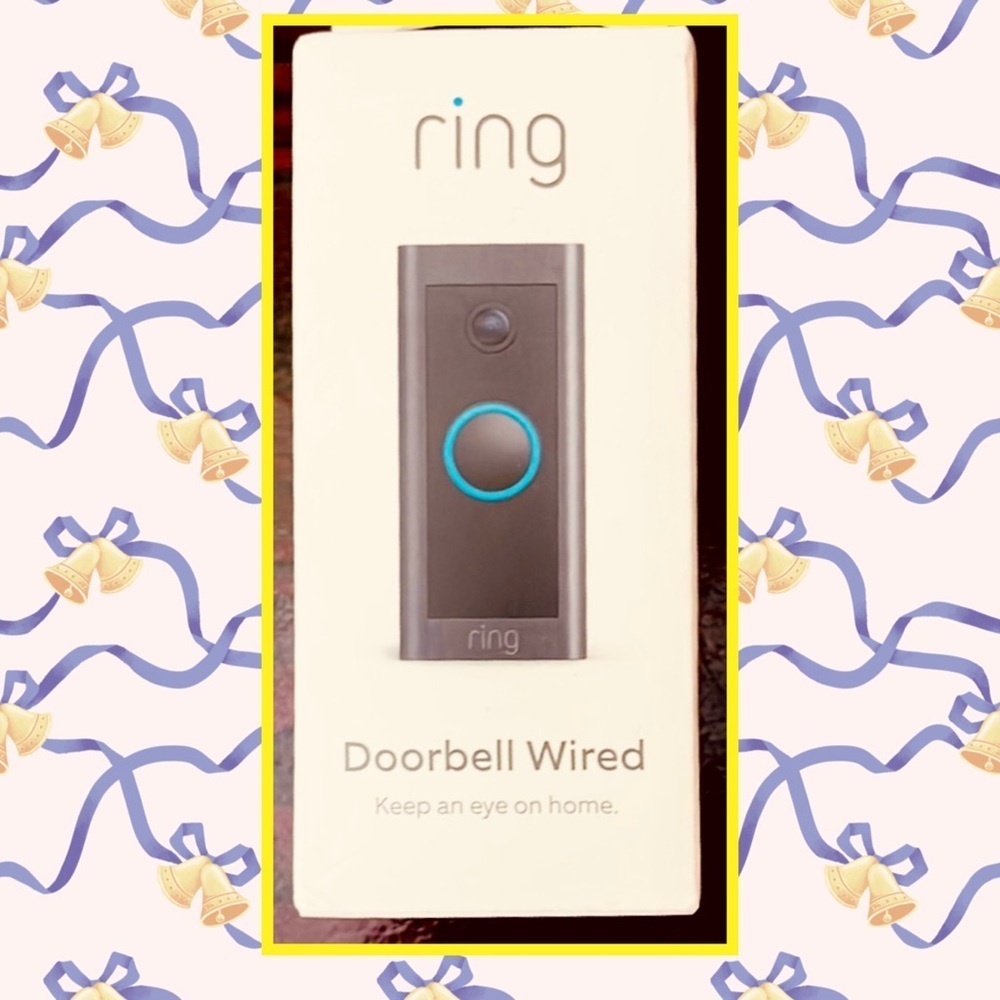 🎉🆕🎉 Ring Doorbell Wired - Black NIB